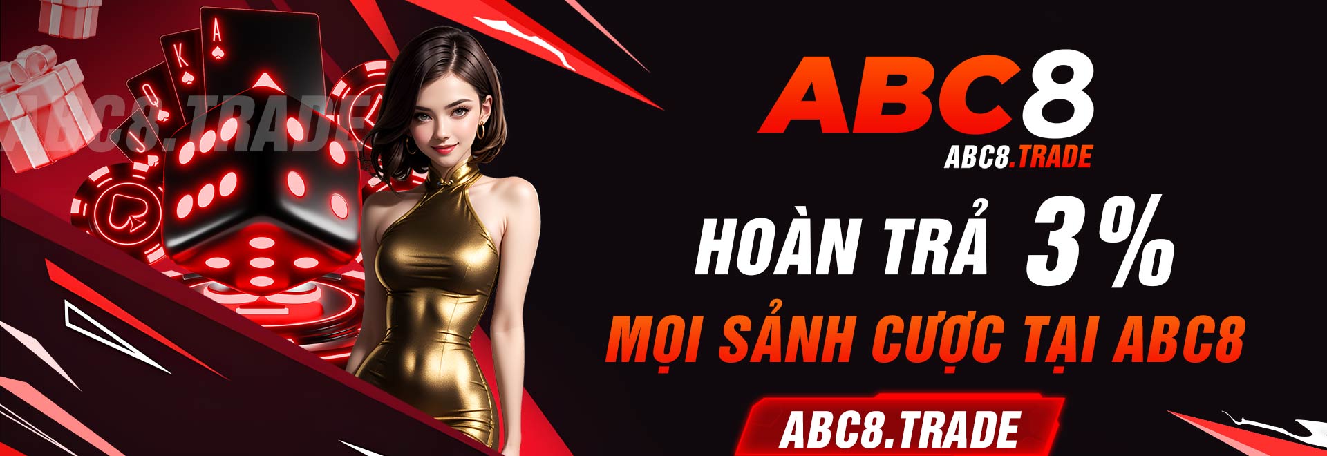 ABC8 hoàn trả 3% mọi sảnh sược